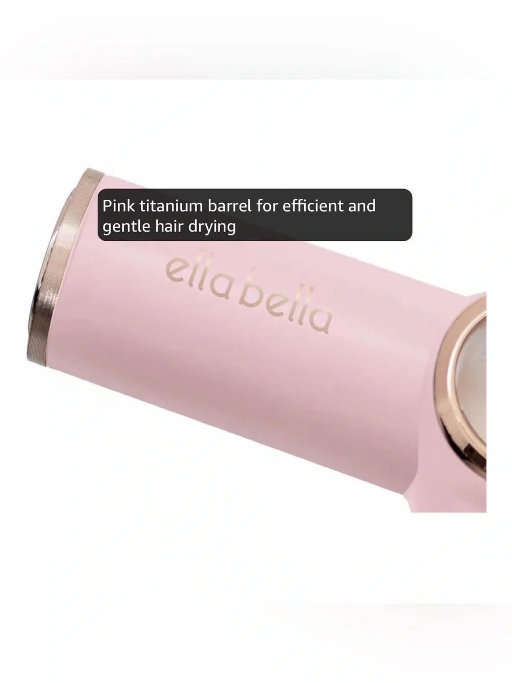 ELLA BELLA® Professional Ionic Hair Dryer with Diffuser, Negative Ion Blow Dryer